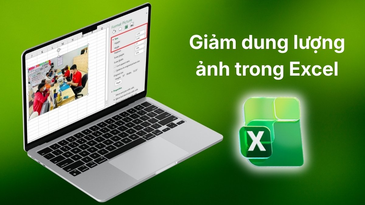 Từng bước giảm dung lượng ảnh trong Excel để tối ưu hóa bảng tính